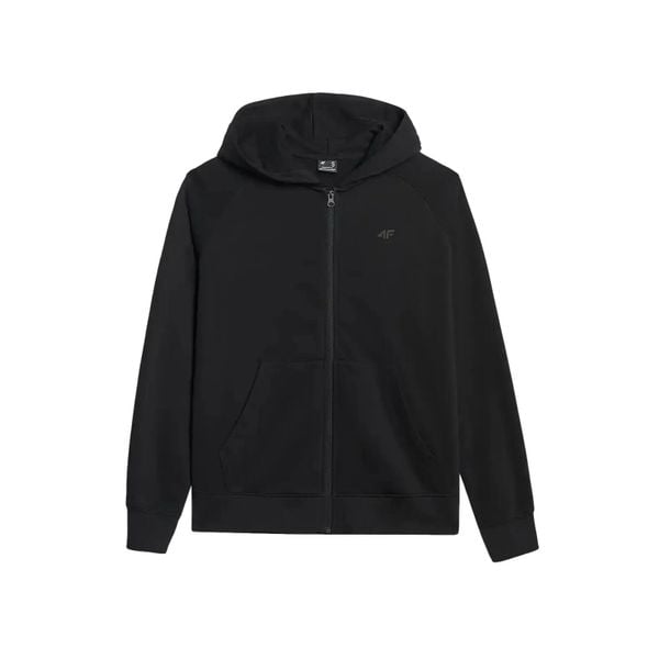 Damska bluza z kapturem zapinana na zamek 4F F1763. Czarne bluzy z kapturem 4f, s, bez wzorów, z bawełny, z kapturem. Za 128.00 zł.