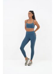 Onamaste Legginsy sportowe "Geneva" w kolorze niebieskim rozmiar: S/M. Niebieskie legginsy Onamaste, m, bez wzorów, z materiału, outdoorowe. Za 110.29 zł.