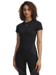 Under Armour Koszulka funkcyjna w kolorze czarnym rozmiar: L. Czarne t-shirty sportowe Under Armour, l, bez wzorów, z materiału, bez ramiączek, outdoorowe. Za 148.26 zł.