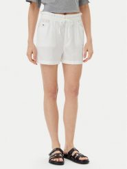 Tommy Jeans Szorty materiałowe DW0DW20360 Écru Regular Fit. Szorty Tommy Jeans, bez wzorów, z bawełny. Za 189.99 zł.