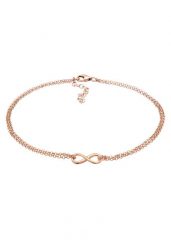 Elli Damska bransoletka na kostkę Infinity zawieszka w srebrze 925 Sterling Silver Bransoletki na nogę 1 ct Damski. Szare bransoletki Elli, srebrne. Za 248.99 zł.
