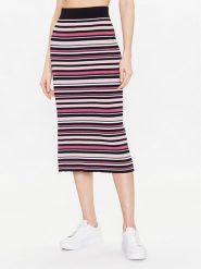 Pepe Jeans Spódnica midi Tiffani PL901022 Kolorowy Regular Fit. Spódnice Pepe Jeans, s, bez wzorów, z jeansu, midi. Za 219.99 zł.