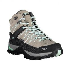 Damskie buty trekkingowe CMP Rigel Waterproof. Brązowe buty trekkingowe CMP, bez wzorów, z materiału, bez zapięcia. Za 487.00 zł.