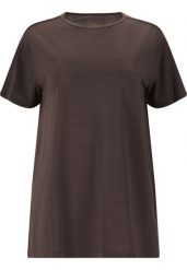 Koszulka damska Athlecia Lizzy. Brązowe t-shirty sportowe Endurance, bez wzorów, z materiału, bez ramiączek, na fitness i siłownię. Za 138.00 zł.