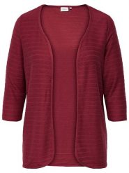 ONLY Kardigan w kolorze bordowym rozmiar: XL-54. Czerwone swetry ONLY, xl, bez wzorów, ze splotem, bez ramiączek. Za 83.22 zł.