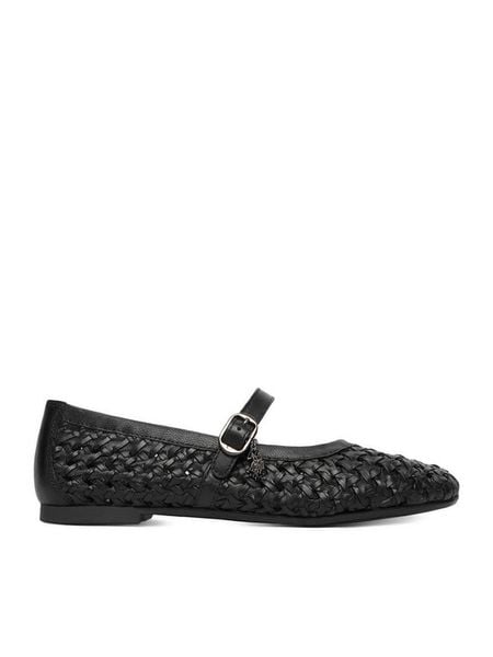 U.S. Polo Assn. Baleriny EO-LARISA001W/6L1 Czarny. Czarne baleriny U.S. Polo Assn., bez wzorów, ze skóry, bez obcasa, bez zapięcia. Za 174.99 zł.