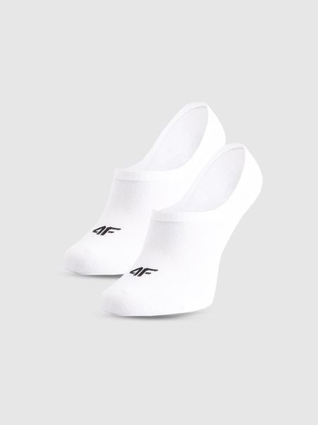 4F Skarpetki casual stopki (3-pack) damskie - białe 39-42. Białe skarpetki 4f, bez wzorów, z bawełny. Za 44.99 zł.