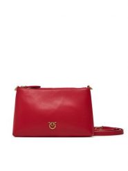 PINKO Torebka Flat Horizontal Mini PE 25 PCPL 104277 A0F1 Czerwony. Czerwone listonoszki Pinko, bez wzorów, ze skóry, bez dodatków. Za 629.99 zł.