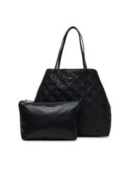 Guess Torebka Adelasia HWQL96 58240 Czarny. Czarne shopper bag Guess, z aplikacjami, ze skóry, bez dodatków. Za 679.99 zł.