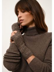 Just Cashmere Kaszmirowe mankiety "Bale" w kolorze brązowym rozmiar: onesize. Brązowe rękawiczki Just Cashmere, bez wzorów, z kaszmiru. Za 143.99 zł.