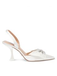 Steve Madden Sandały Niteowl-P Sandal SM11002923-04003-985 Écru. Sandały Steve Madden, bez wzorów, z materiału, bez obcasa, na słupku, bez zapięcia. Za 599.99 zł.