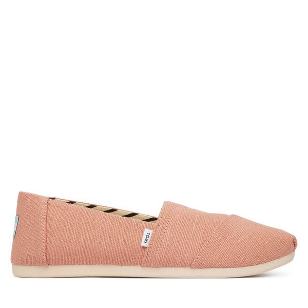 Półbuty Toms. Czerwone półbuty wsuwane TOMS, bez wzorów, bez obcasa, na płaskiej podeszwie. Za 223.99 zł.