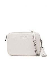 MICHAEL Michael Kors Torebka Jet Set 32F7SGNM8L Biały. Białe listonoszki MICHAEL Michael Kors, bez wzorów, ze skóry, bez dodatków. Za 919.99 zł.