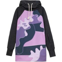Kurtka Deep Trip Damska Outdoorowa Fibi. Czarne kurtki przejściowe sportowe DEEP TRIP, bez wzorów, z softshellu, z kapturem, narciarskie. Za 499.00 zł.