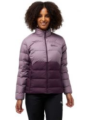 Jack Wolfskin Kurtka puchowa "Ather" w kolorze fioletowym rozmiar: S. Różowe kurtki Jack Wolfskin, s, bez wzorów, z puchu, bez kaptura. Za 448.99 zł.
