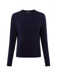Franco Callegari sweter z czystego kaszmiru Kobiety Kaszmir niebieski, XXL. Niebieskie swetry Franco Callegari, xxl, bez wzorów, z kaszmiru, bez ramiączek. Za 479.95 zł.