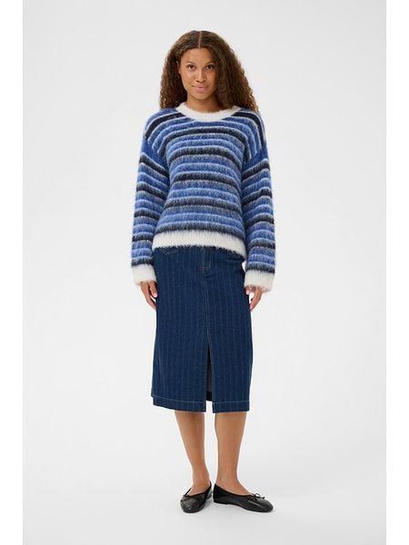 SAINT TROPEZ Sweter w kolorze niebieskim rozmiar: M. Niebieskie swetry Saint Tropez, m, bez wzorów, z wełny, bez ramiączek. Za 149.95 zł.