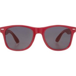 Okulary Przeciwsłoneczne Sun Ray RPET. Czerwone okulary przeciwsłoneczne BULLET, bez wzorów. Za 22.99 zł.