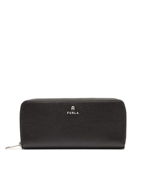 Furla Portfel Camelia WP00313-HSF000-O6000-1007 Czarny. Czarne portfele Furla, bez wzorów, ze skóry. Za 789.99 zł.