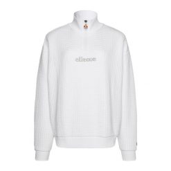 Bluza damska Ellesse Polar Catic 1/2 Zip Track. Białe bluzy z kapturem Ellesse, xs, bez wzorów, z bawełny, bez kaptura, trekkingowe. Za 159.99 zł.