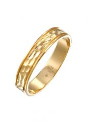 Elli PREMIUM Damska obrączka Para Partner Ślub ze strukturą w srebrze 925 Sterling Silver Pierścionki 1 ct Damski. Szare pierścionki Elli PREMIUM, srebrne. Za 293.99 zł.