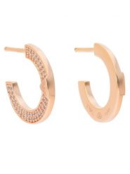 Emporio Armani Kolczyki EG3590221 Różowe złocenie. Czerwone kolczyki Emporio Armani, srebrne. Za 259.99 zł.