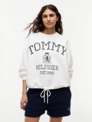 Tommy Hilfiger Bluza Kobiety Bawełna (100%) biały|wielokolorowy, L. Białe bluzy Tommy Hilfiger, l, bez wzorów, z bawełny, bez ramiączek, bez kaptura. Za 649.95 zł.