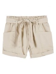 OshKosh Szorty w kolorze beżowym rozmiar: 110. Brązowe szorty OshKosh, bez wzorów, z tkaniny. Za 74.99 zł.