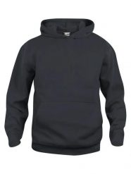 Clique Basic Hoody Junior - bluza z kapturem czarna, materiał antymechacący –. Czarne bluzy CLIQUE, bez wzorów, z bawełny, bez ramiączek, z kapturem. Za 145.21 zł.