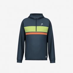 Bluza Head Topspin. Niebieskie bluzy Head, bez wzorów, sportowe, bez ramiączek, bez kaptura. W wyprzedaży za 342.00 zł.