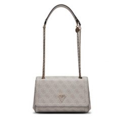 Torebka Guess. Szare kopertówki Guess, z aplikacjami, wizytowe, bez dodatków. Za 649.99 zł.