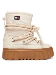 Tommy Jeans Śniegowce Tjw Platform Nylon Snowboot Wl EN0EN03163 Kremowy. Białe śniegowce Tommy Jeans, bez wzorów, z jeansu, bez zapięcia. Za 649.99 zł.