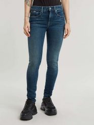G-Star Dżinsy - Skinny fit - w kolorze niebieskim rozmiar: W33/L32. Niebieskie jeansy G-Star, l, z aplikacjami, klasyczne. Za 238.29 zł.