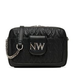 Torebka Nine West. Czarne listonoszki Nine West, bez wzorów, bez dodatków. Za 299.99 zł.