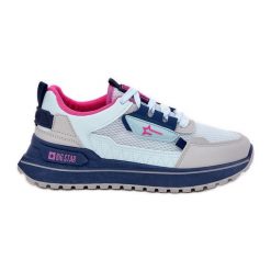 Buty Sportowe Damskie Na Platformie Big Star RR274A225 HI-POLY System Niebieskie. Niebieskie buty treningowe bez wzorów, z materiału, bez zapięcia. Za 250.60 zł.