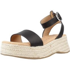 Sandały MTNG 51729M Czarny. Czarne sandały mtng, bez wzorów, z syntetyku, bez obcasa, bez zapięcia. Za 152.99 zł.