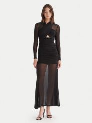 Bardot Sukienka wieczorowa Veria 59987DB Czarny Slim Fit. Czarne sukienki Bardot, bez wzorów, z syntetyku, wizytowe, bez kołnierzyka, bez ramiączek. Za 639.99 zł.