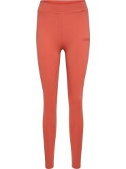 Legginsy damskie Hummel - wysoki stan, długie, jasnobrązowe. Czerwone legginsy Hummel, bez wzorów, z bawełny, klasyczne, długie. Za 85.65 zł.