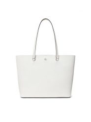 LAUREN RALPH LAUREN Torebka 431911655031 Biały. Białe shopper bag Lauren Ralph Lauren, bez wzorów, ze skóry, bez dodatków. Za 729.99 zł.
