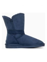 ISLAND BOOT Botki zimowe "Eveline" w kolorze granatowym rozmiar: 36. Niebieskie botki Island Boot, bez wzorów, z materiału, bez obcasa, bez zapięcia. Za 120.93 zł.