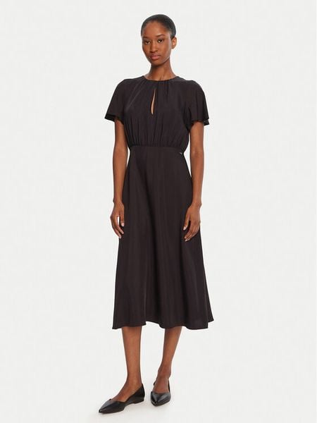 Armani Exchange Sukienka codzienna XW001025 AF16122 UC001 Czarny Regular Fit. Czarne sukienki Armani Exchange, na co dzień, bez wzorów, z syntetyku, bez kołnierzyka, bez ramiączek, proste. Za 639.99 zł.