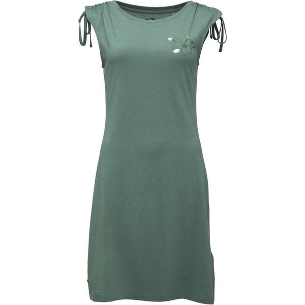 Sukienka damska LOAP Asasbeda, wzór kwiatowy, rozmiar S. Zielone sukienki ZSPORT, s, bez wzorów, eleganckie, bez kołnierzyka, bez ramiączek, sportowe. Za 165.99 zł.