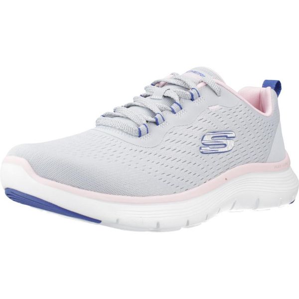 Kapcie SKECHERS FLEX APPEAL 5.0 Szary. Szare kapcie Skechers, bez wzorów, z materiału. Za 408.00 zł.