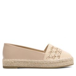 Espadryle DeeZee. Brązowe espadryle DeeZee, bez wzorów, bez obcasa. Za 99.99 zł.
