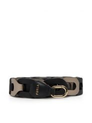 Furla Pasek Damski WK00297 BX3175 TON00 Czarny. Czarne paski Furla, bez wzorów, ze skóry. Za 439.99 zł.