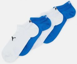 Skarpety Puma Sport Light Sneaker 4-pak Ecom Niebiesko-biały Niebieski 39-42. Niebieskie skarpetki Puma, bez wzorów, z bawełny. Za 59.54 zł.