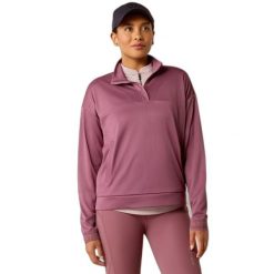 Bluza damska Ariat Breathe. Fioletowe bluzy Ariat, na wiosnę, m, bez wzorów, z poliesteru, sportowe, bez ramiączek, bez kaptura. Za 387.00 zł.