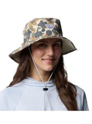 Columbia Kapelusz "Wild Cast" w kolorze oliwkowo-czarno-jasnobrązowym rozmiar: onesize. Brązowe kapelusze Columbia, bez wzorów, z materiału. Za 91.77 zł.