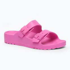 Klapki damskie Scholl Bahia Med. Czerwone klapki Scholl, bez wzorów, sportowe, bez obcasa, bez zapięcia. Za 139.99 zł.