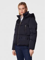 Tommy Hilfiger Kurtka puchowa Sateen WW0WW36062 Granatowy Regular Fit. Niebieskie kurtki Tommy Hilfiger, na zimę, xl, bez wzorów, z puchu, bez kaptura. Za 879.99 zł.